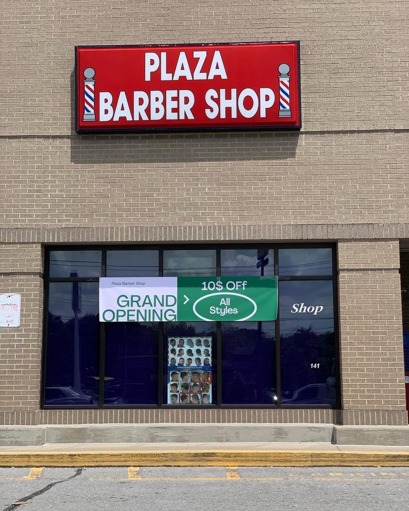 Plaza Barber Shop Logo