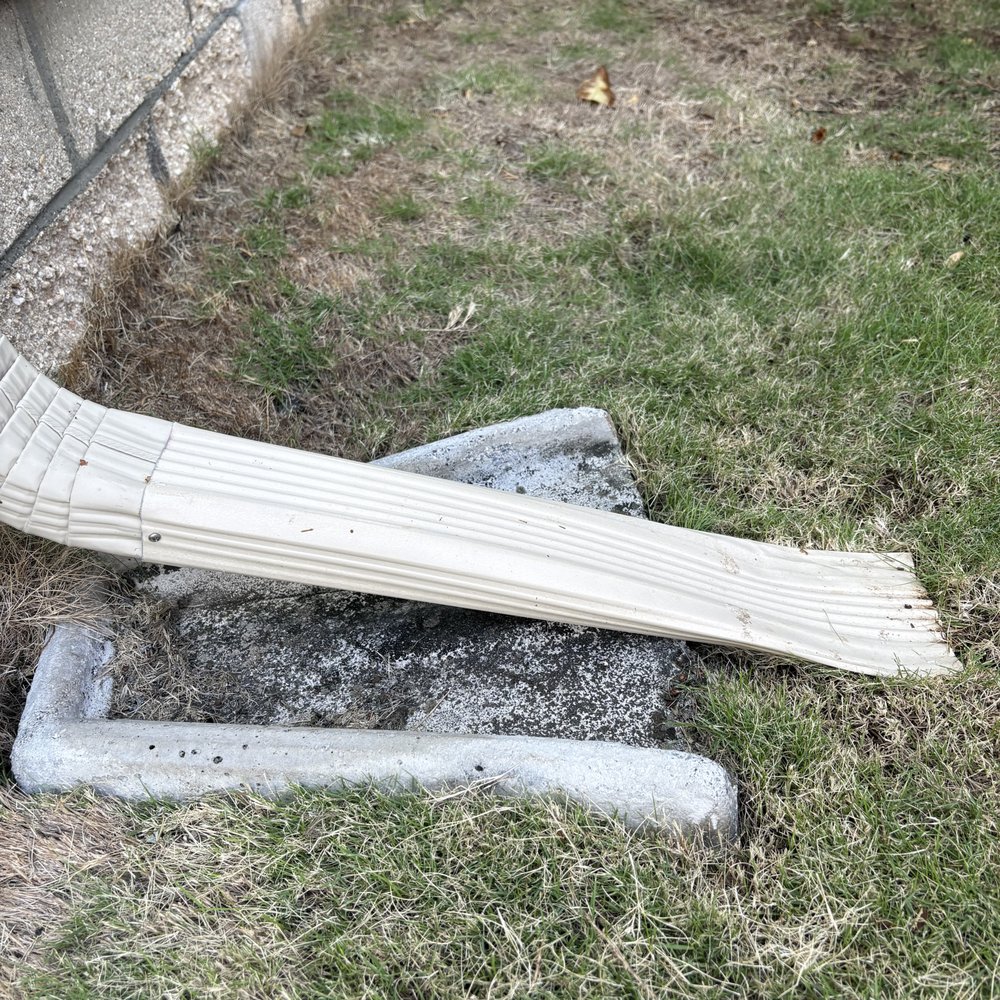 Pest Tech Hawaii - Flattened gutter drain pipe. - Pest Control Near Me - Honolulu, Hawaii Pest Tech Hawaii - Flattened gutter drain pipe. - Pest Control Near Me - Honolulu, Hawaii