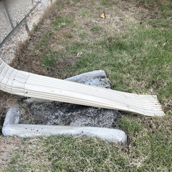 Pest Tech Hawaii - Flattened gutter drain pipe. - Pest Control Near Me - Honolulu, Hawaii