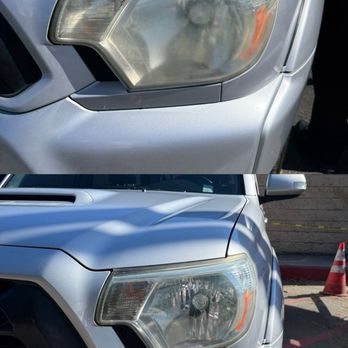 Euclid Hand Car Wash - Headlight restoration before and after - Car Wash Near Me - Anaheim, California Euclid Hand Car Wash - Headlight restoration before and after - Car Wash Near Me - Anaheim, California