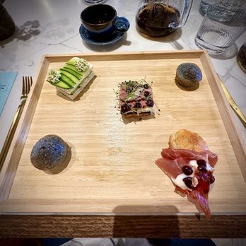 Nudi Blue - The second course of savories. - Tea Rooms Near Me - Berkeley, California Nudi Blue - The second course of savories. - Tea Rooms Near Me - Berkeley, California