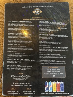 Menu photo 1 Third Street Station Geneva, IL