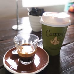 West End Coffee House - Macchiato & flat white