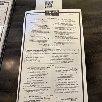 Basin 141 - Menu - Gastropubs Near Me - Monrovia, California