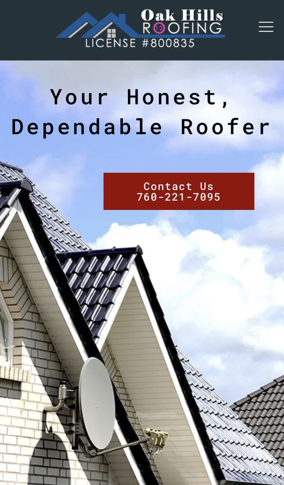 Slide of Oak Hills Roofing