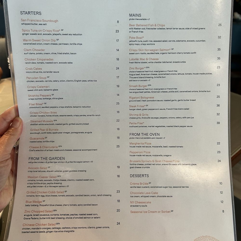 zinc@shade - Menu - New American Near Me - Manhattan Beach, California zinc@shade - Menu - New American Near Me - Manhattan Beach, California