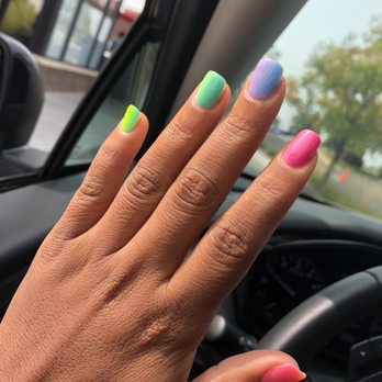 Anthony Vince' Nail Spa - Ombré dip manicure (rainbow) - Nail Salons Near Me - Aurora, Colorado Anthony Vince' Nail Spa - Ombré dip manicure (rainbow) - Nail Salons Near Me - Aurora, Colorado