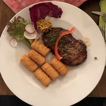 Essighaus - Rump Steak with Croquettes. - German Near Me - Heidelberg, BW
