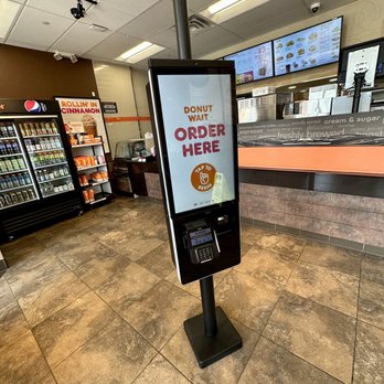 Dunkin' -  a digital ordering kiosk in a grocery store - Coffee & Tea Near Me - Livingston, New Jersey