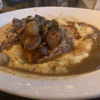 Antico Posto - A special of the day: chicken and mushroom dish with creamy polenta. - Italian Near Me - Oak Brook, Illinois Antico Posto - A special of the day: chicken and mushroom dish with creamy polenta. - Italian Near Me - Oak Brook, Illinois
