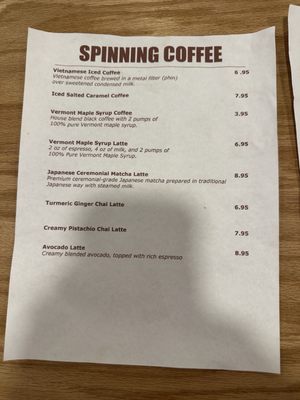Menu photo 6 Spinning Coffee Bradenton, FL