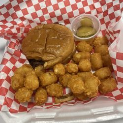 Smashed OK Trailer Cuisine - Burger and tots