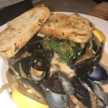 Tine & Cellar - Porter mussels - Modern European Near Me - Weston, Wisconsin