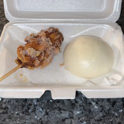 Potato Dog and Red Bean Bun
