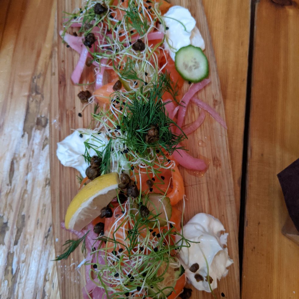Bar Reyna - Salmon board - my favorite - Mediterranean Near Me - Toronto, Ontario