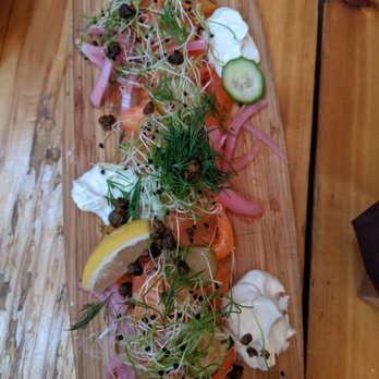 Bar Reyna - Salmon board - my favorite - Mediterranean Near Me - Toronto, Ontario Bar Reyna - Salmon board - my favorite - Mediterranean Near Me - Toronto, Ontario