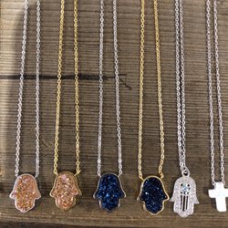 Beautiful hamsa necklaces