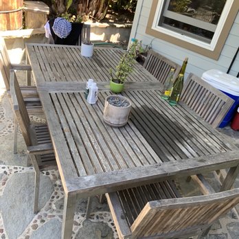 My Teak Pro - Before - Refinishing Services Near Me - Santa Monica, California My Teak Pro - Before - Refinishing Services Near Me - Santa Monica, California
