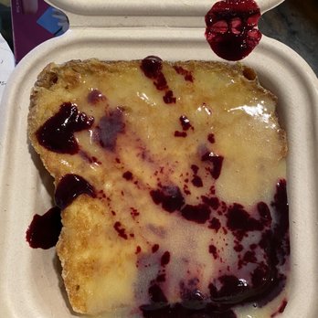 Anuenue Cafe - Side of Lemon Curd and Berry Coulis French Toast - Cafes Near Me - Koloa, Hawaii Anuenue Cafe - Side of Lemon Curd and Berry Coulis French Toast - Cafes Near Me - Koloa, Hawaii