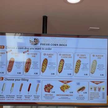 Two Hands Fresh Corn Dogs - Menu - Hot Dogs Near Me - Troy, Michigan Two Hands Fresh Corn Dogs - Menu - Hot Dogs Near Me - Troy, Michigan