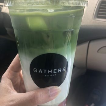 Gathers Tea Bar - Strawberry matcha - Bubble Tea Near Me - Chicago, Illinois Gathers Tea Bar - Strawberry matcha - Bubble Tea Near Me - Chicago, Illinois