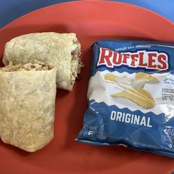 Village's Pizza - Chicken Bacon Ranch Wrap with Chips (Lunch Special)