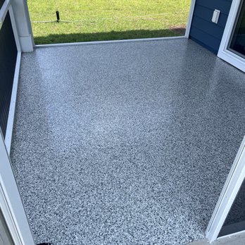 Carolina Epoxy Plus - Gravel flake patio - Flooring Near Me