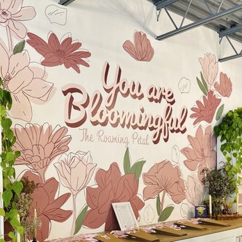 The Roaming Petal - Mural in the floral shop - Flowers & Gifts Near Me - St. Petersburg, Florida The Roaming Petal - Mural in the floral shop - Flowers & Gifts Near Me - St. Petersburg, Florida