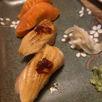 Zeppelin - Salmon Belly and torched salmon nigiri - Sushi Bars Near Me - Washington, DC, District of Columbia