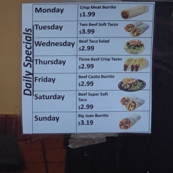 Taco Time - Daily specials - Mexican Near Me - Casper, Wyoming