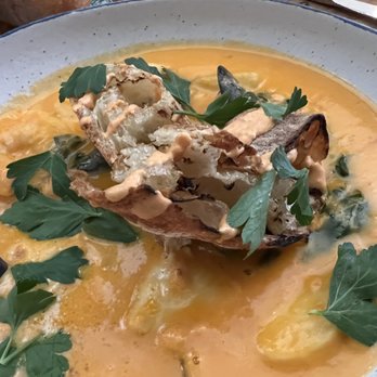 Abigail Street - BOUILLABAISSE, saffron broth, shrimp, mussels, halibut, $17 (7/2022) - Mediterranean Near Me - Cincinnati, Ohio Abigail Street - BOUILLABAISSE, saffron broth, shrimp, mussels, halibut, $17 (7/2022) - Mediterranean Near Me - Cincinnati, Ohio