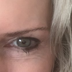 Victoria Eyebrow Threading - My brow about two weeks after tinting and threading