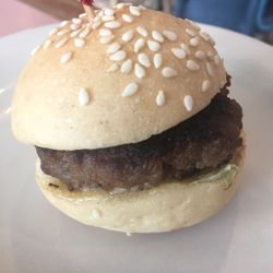 Perfect Loaf - They have a tasty slider. They usually sell it in groups of 3; but they made an exception for me and sold me one for 35 pesos.