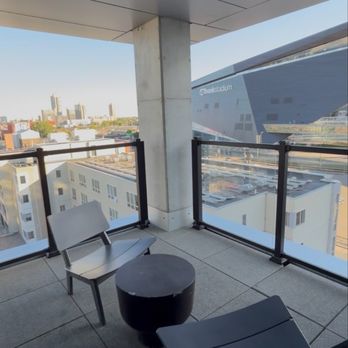 Moxy Minneapolis Downtown - Balcony area - Hotels Near Me - Minneapolis, Minnesota Moxy Minneapolis Downtown - Balcony area - Hotels Near Me - Minneapolis, Minnesota