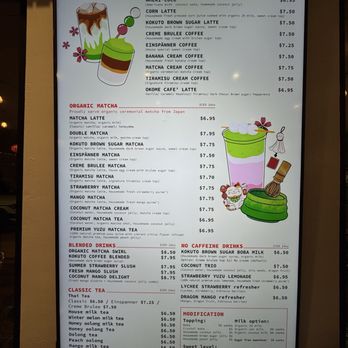 OKOME すし - Menu - Coffee & Tea Near Me - Fresno, California