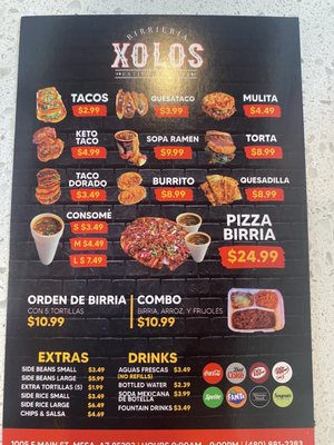 Menu photo 1 Birrieria Xolos Mesa, AZ Menu photo 1 Birrieria Xolos Mesa, AZ