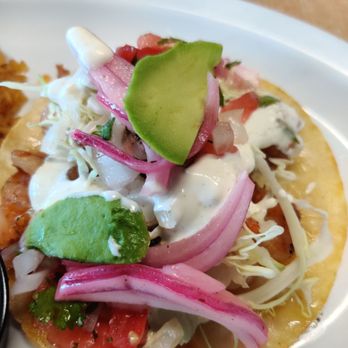 Baja Fish Mart - Shrimp tostada - Seafood Near Me - San Diego, California Baja Fish Mart - Shrimp tostada - Seafood Near Me - San Diego, California