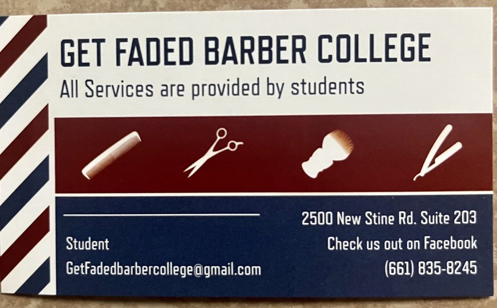 GET FADED BARBER COLLEGE Updated May 2024 2500 New Stine Rd