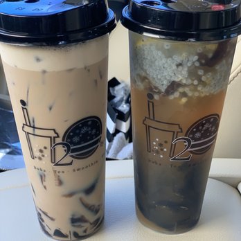 H2O by Got-Tea - Coffee milk tea with glass jelly, passion fruit with glass jelly and basil seed - Coffee & Tea Near Me - Pinellas Park, Florida H2O by Got-Tea - Coffee milk tea with glass jelly, passion fruit with glass jelly and basil seed - Coffee & Tea Near Me - Pinellas Park, Florida