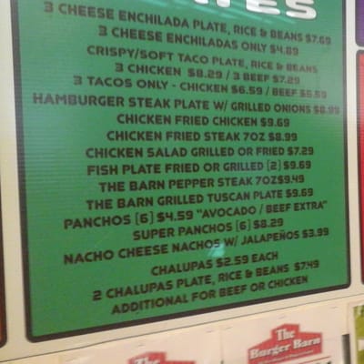 Menu photo 7 The Burger Barn Manvel, TX