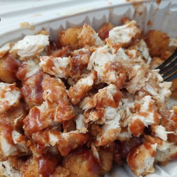 Kiki's Chicken Place - Tots with chicken bbq style - Chicken Shop Near Me - Elk Grove, California