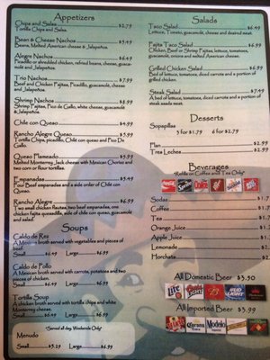 Menu photo 8 Mi Rancho Alegre Mexican Restaurant San Antonio, TX