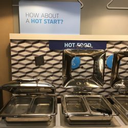 Holiday Inn Express & Suites Fairbanks - There was no hot food left! They stopped serving breakfast before official breakfast hours were over.