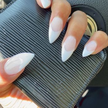 Star Forever Nails - White acrylic stilettos - Nail Salons Near Me - Aurora, Colorado