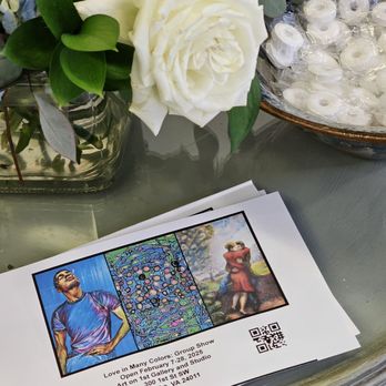 Art On 1st - The current exhibition announcement cards. - Art Classes Near Me - Roanoke, Virginia