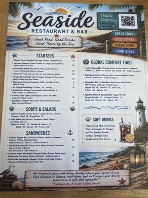 Menu photo 2 Seaside Restaurant & Bar Crescent City, CA Menu photo 2 Seaside Restaurant & Bar Crescent City, CA