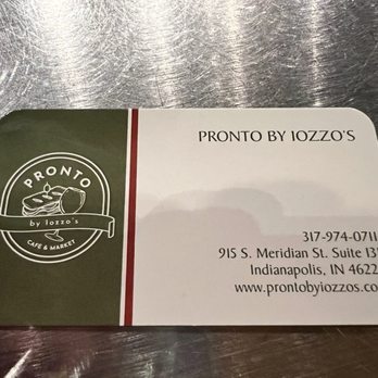 Pronto by Iozzo's - Coffee & Tea Near Me - Indianapolis, Indiana