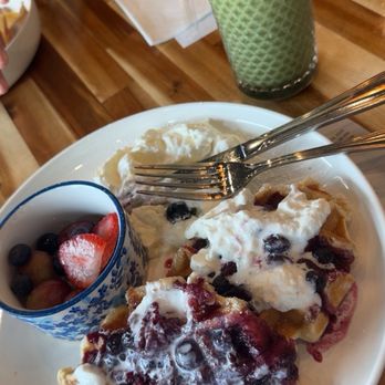 Coffee Crush - waffles, iced lavender matcha - Coffee & Tea Near Me - San Antonio, Texas