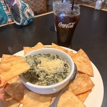Tucker's Restaurant - creamed spinach served as an appetizer- it is not on the appetizer menu, but they have it as they serve it as a side dish - Bars Near Me - Anderson, South Carolina