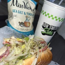 Jon Smith Subs - Italian Sandwich (multiple bites taken)